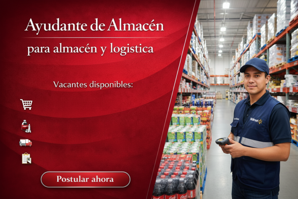 "Empleo en Walmart México para almacén y logística, https://mx.computrabajo.com/trabajo-de-almacen",